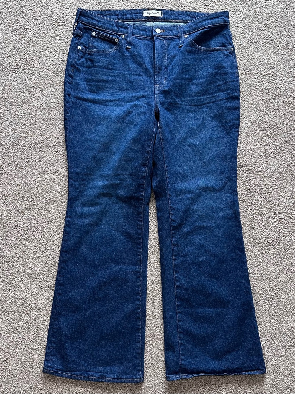 16W Madewell Women's Dark Indigo Flare Jeans